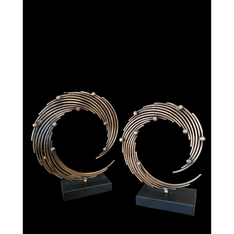 Set 2 obiecte decorative din metal